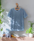 Kids 和ニットTシャツ 麻の葉模様(全2色)S・M(+¥100)・L(+¥200)